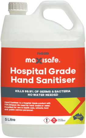 HOSPITAL GRADE HAND SANITISER 5 LITRE 